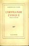 [Prix Nobel de littérature, A Lire*** 2013] • L’Offrande lyrique